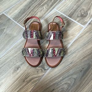 Tory Burch Tanner Flat Sandals